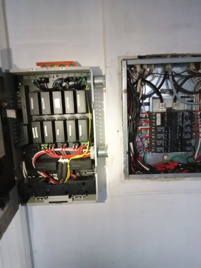 Electrical panel upgrade completed for Security Camera Wiring in Highland Springs